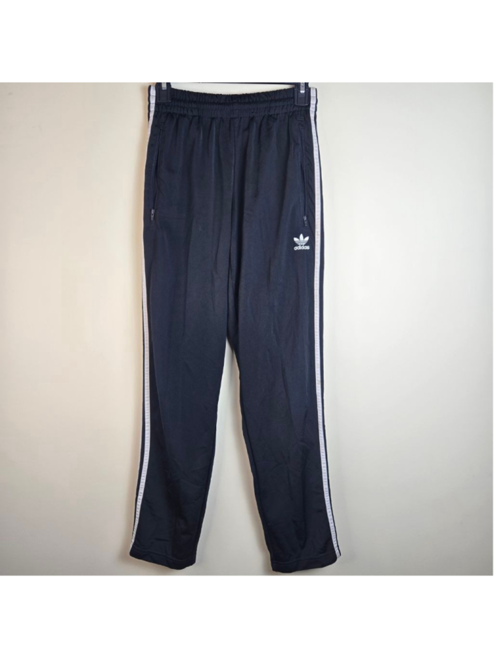 Men's Adidas Black & White Track Pants S